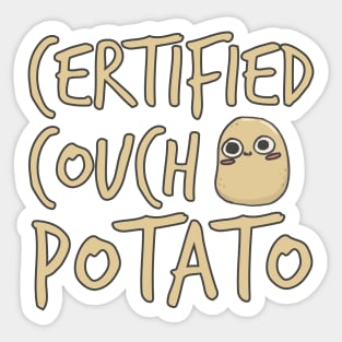 Certified Couch Potato Sticker